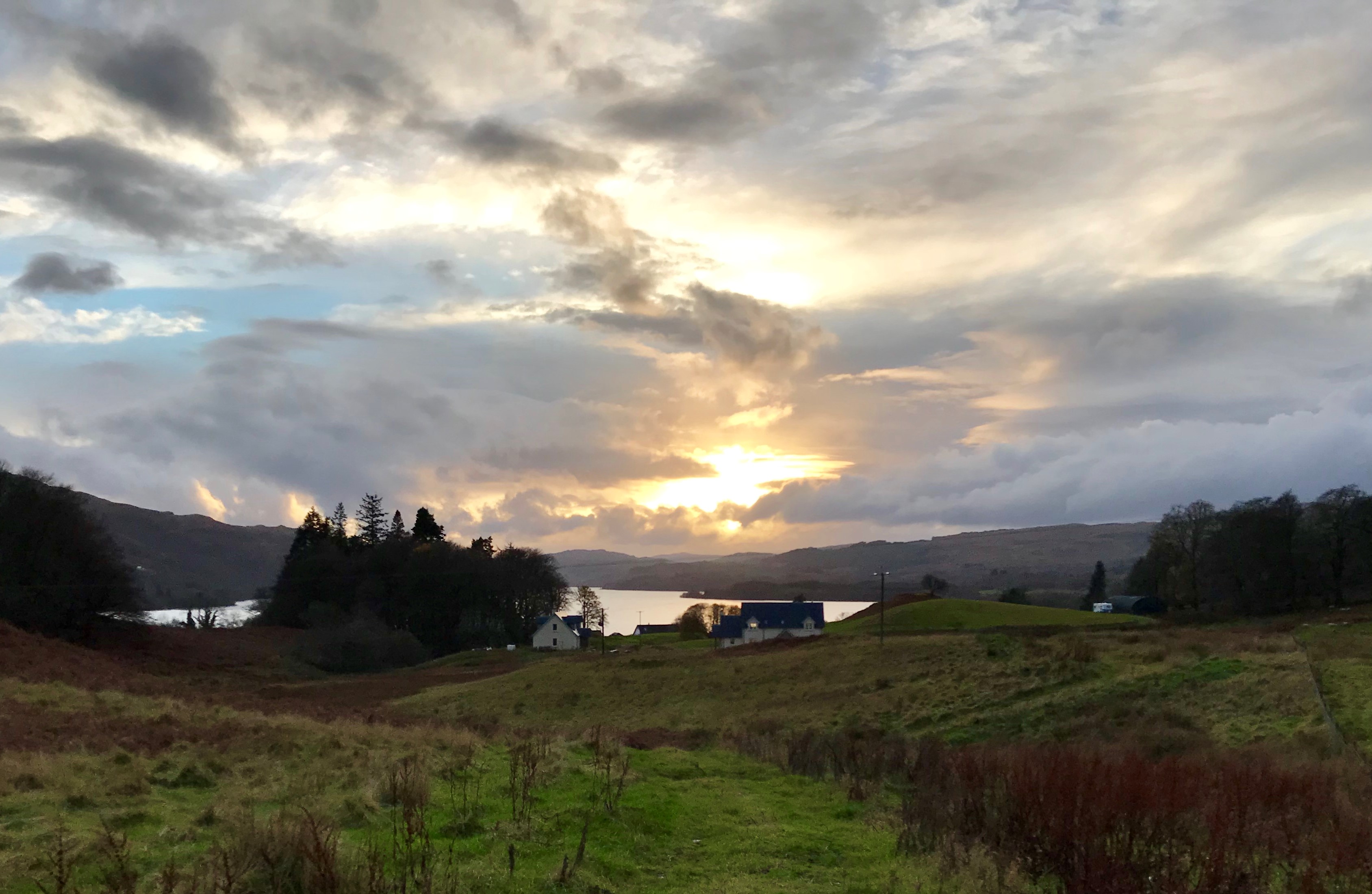 Winter sunsets over Loch Awe